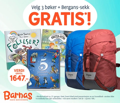 Barnas Egen Bokverden, barnebokklubb, ryggsekk