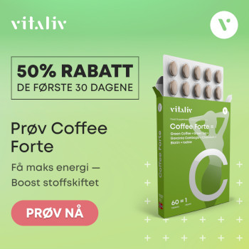 Bestill Coffee Forte til halv pris 178 NOK