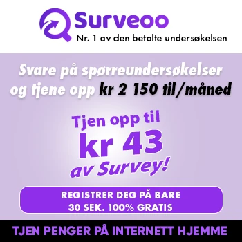 Surveoo: Tjen opptil 77 kr per undersøkelse